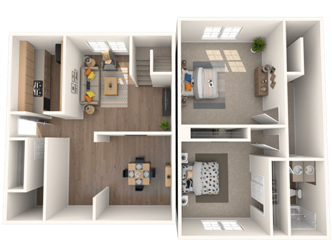 Whitney Manor Apartments in two bedroom floorplanGretna, LA photo of